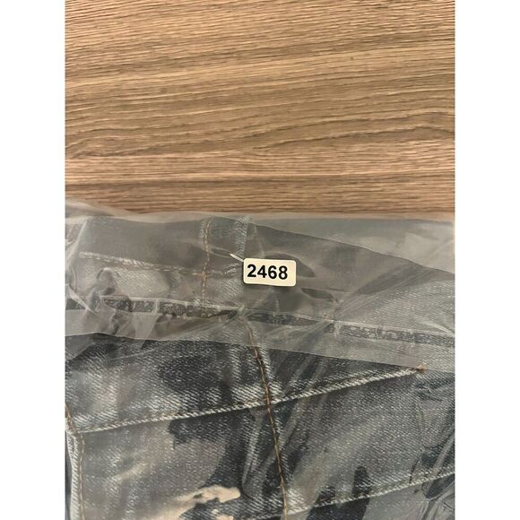 Free People Jayde Flare Blue Denim Jeans Women's 29 High-Rise Stretch Western - Picture 14 of 14